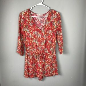 Pull and Bear Cute Floral Romper US Small